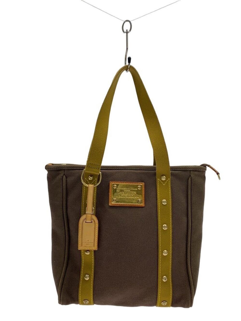 Louis Vuitton Cabas Antigua Canvas Tote Bag Brown